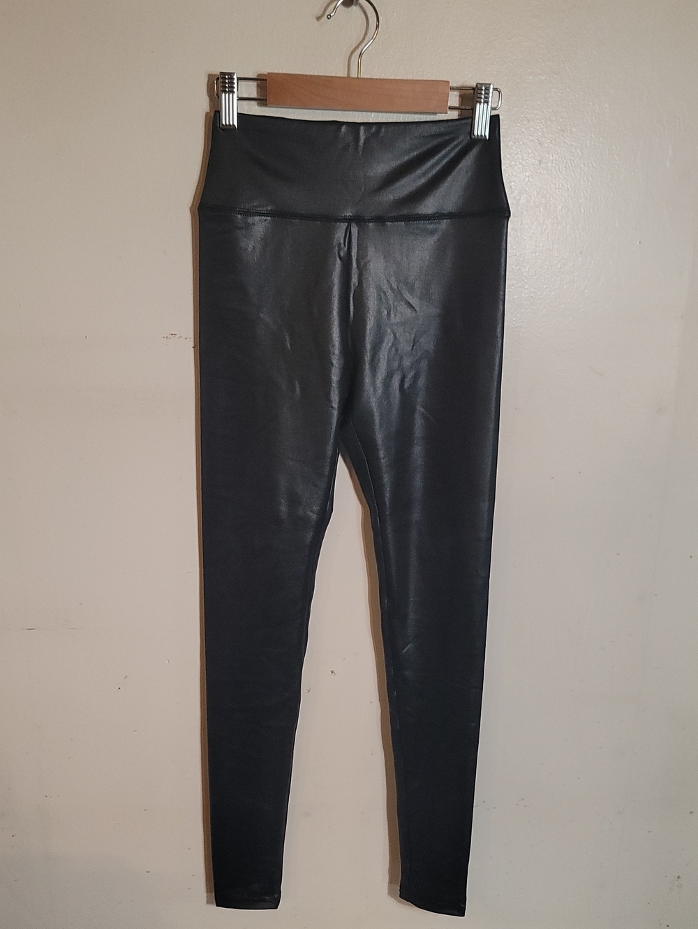 wild fable Black Shiny Faux Leather Leggings